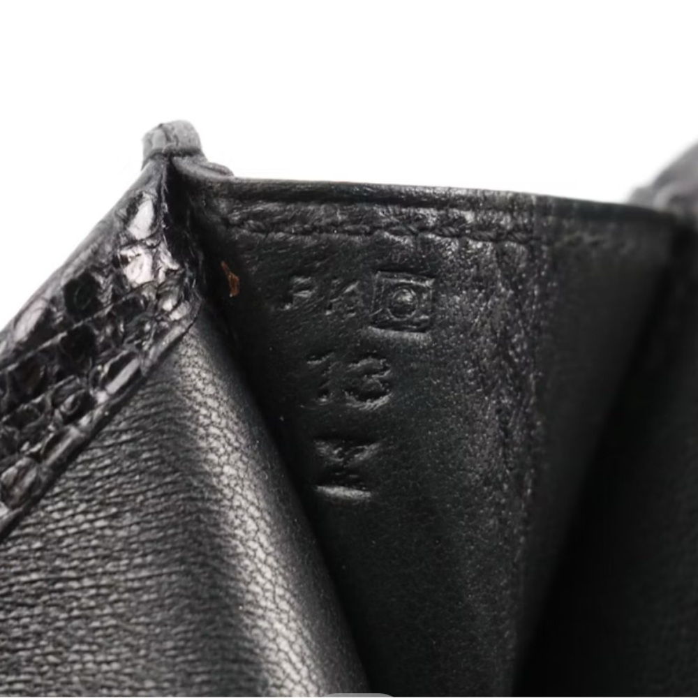 Auth Rare Hermès Jige Elan 29 Clutch in Black Textile and Lizardskin Trim w/COA - Picture 4 of 7